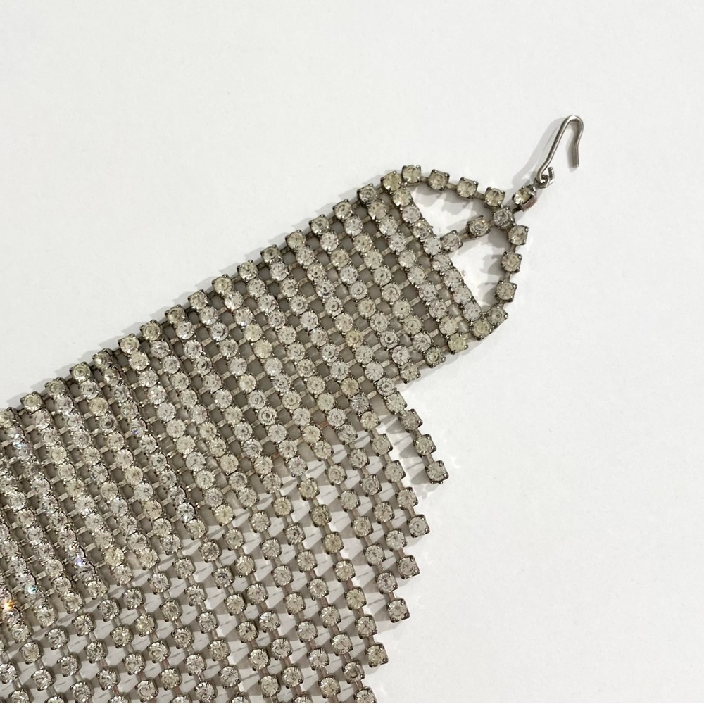 Vintage Rhinestone Waterfall Necklace - Picture 11 of 12